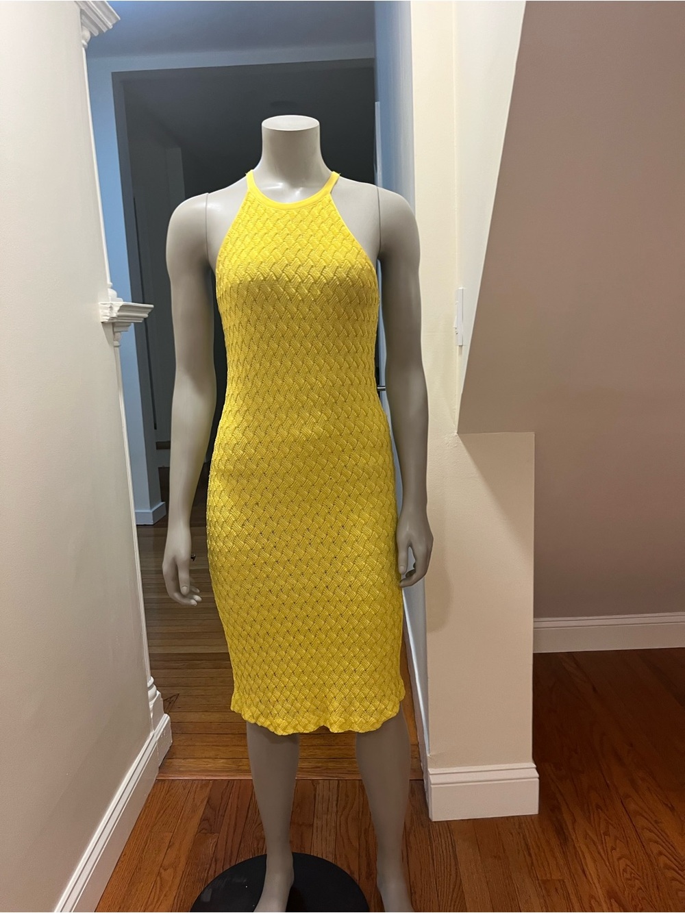 Missoni Rnwy Yellow Vintage Knit Maxi Dress Orange Label IT 40